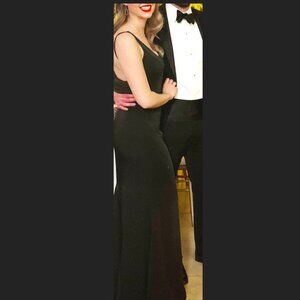 Jovani floor length low back dress